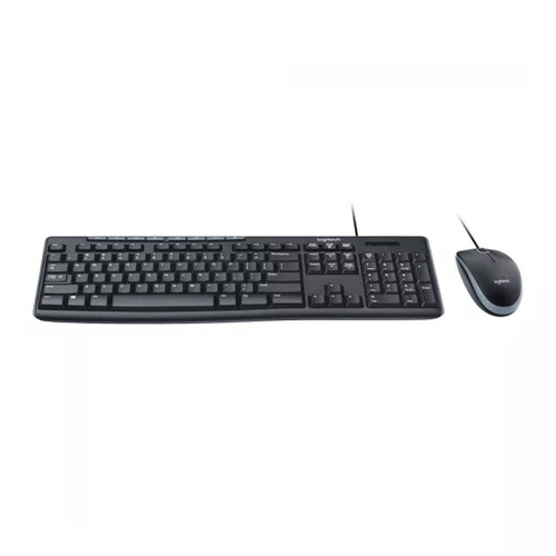 Kit Teclado e Mouse USB Logitech MK200 Preto