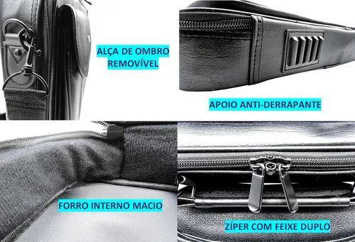 Maleta P/Notebook Até 15.6 Courino Preta - DEX