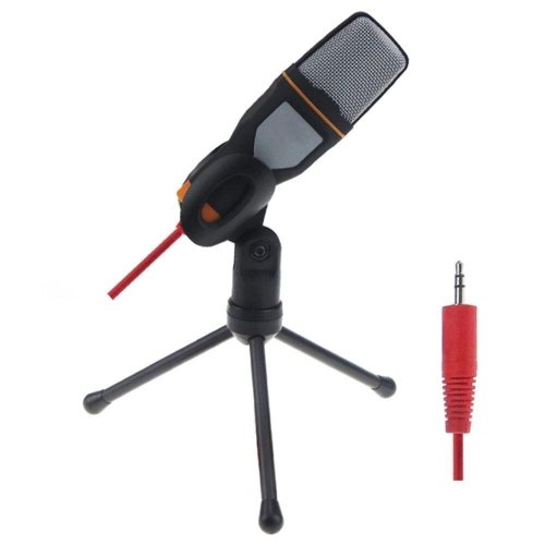 Microfone Condensador P2 Com Tripe MFVS-MICDP2/BK - Mymax