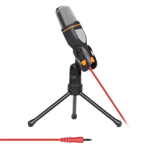 Microfone Condensador P2 Com Tripe MFVS-MICDP2/BK - Mymax