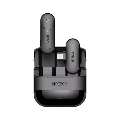 Microfone De Lapela Clip Voice S One Lightning Hrebos IF-208 Preto