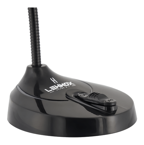 Microfone Gamer de Mesa GTGK1, Preto, com Iluminação RGB e Base Estável