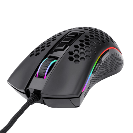 MOUSE GAMER REDRAGON STORM RGB 12400DPI PRETO, M808-RGB PMW3327
