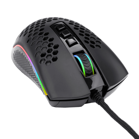 MOUSE GAMER REDRAGON STORM RGB 12400DPI PRETO, M808-RGB PMW3327