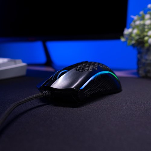 MOUSE GAMER REDRAGON STORM RGB 12400DPI PRETO, M808-RGB PMW3327
