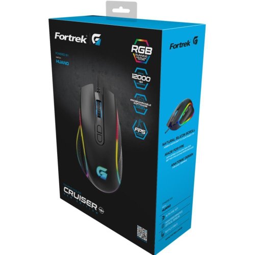 Mouse Gamer Cruiser New Edition Rgb 12000 DPI - Fortrek