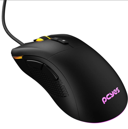 Mouse Gamer Pcyes Gaius - 12400 Dpi - Rgb - 6 Botoes - PMGGBV