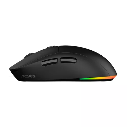 MOUSE GAMER SEM FIO 10000DPI 6 BOTOES BASARAN STEALTH BLACK VULCAN  PMGBRSTBV
