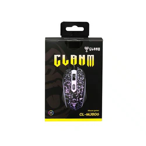 Mouse Gamer USB 1,5M 3600 DPI Clanm Scar CL-MJ806 LED Rainbow