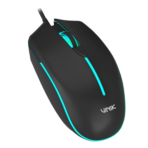Mouse Gamer USB Fortrek Skill MGSKRGB, 1200 DPI, Iluminação RGB – Preto