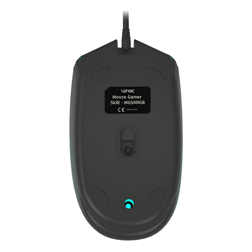 Mouse Gamer USB Fortrek Skill MGSKRGB, 1200 DPI, Iluminação RGB – Preto