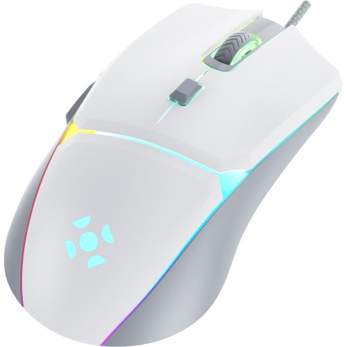 MOUSE GAMER USB 12800DPI CRUSADER BRANCO RGB