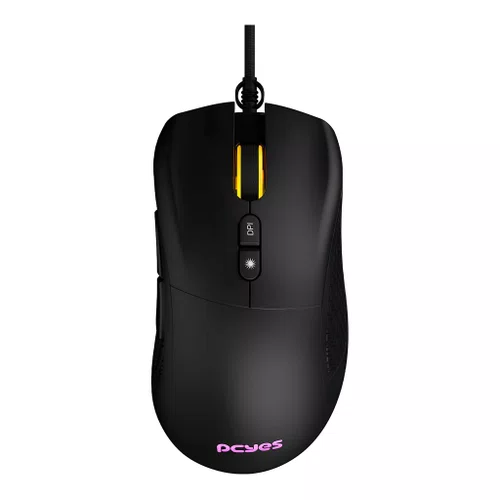 Mouse Gamer USB Argus PMGABV Preto – 12400 DPI, 8 Botões, Iluminação RGB e Alta Precisão