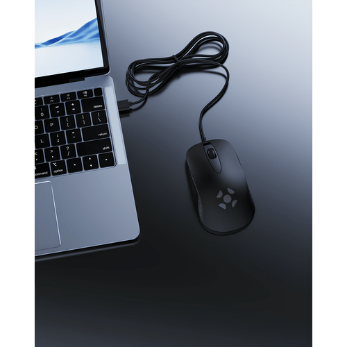 MOUSE USB OPTICO 1200DPI OFFICE M13 PRETO