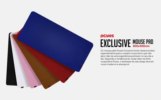 Mouse Pad PCYes Desk Mat Exclusive Bordô – 800x400mm