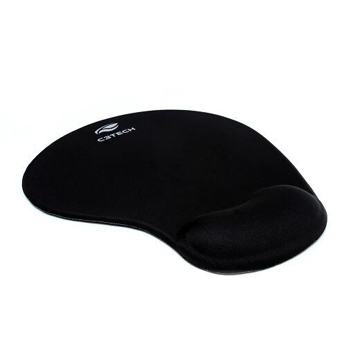 Mouse Pad Com Apoio Ergonômico Mp-50 Preto - C3Tech
