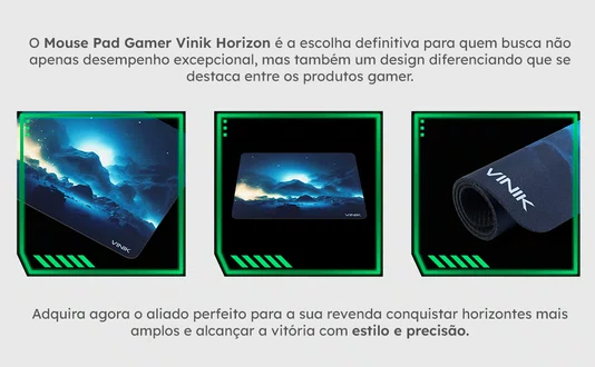 Mouse Pad Gamer 320x270x2mm Vinik Horizon MPH32