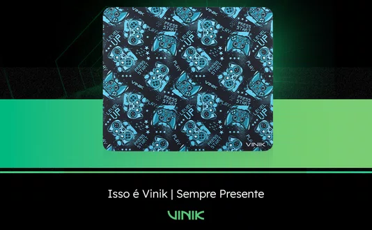 Mouse Pad Gamer 320x270x2mm Vinik Level Up MPLU32