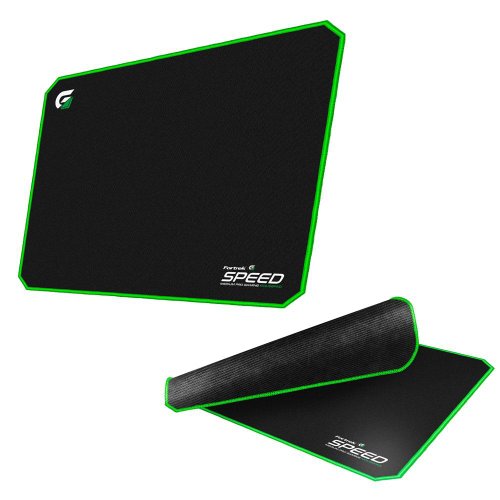Mouse Pad Gamer 440x350mm Speed Mpg102 Preto e Verde - Fortrek