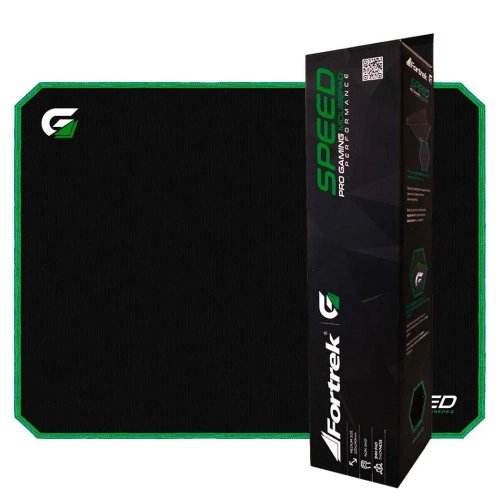 Mouse Pad Gamer 440x350mm Speed Mpg102 Preto e Verde - Fortrek