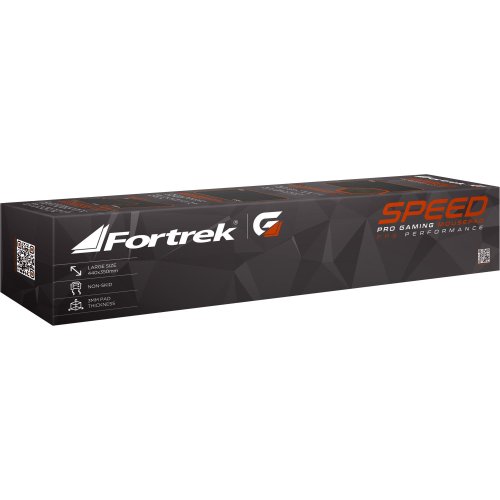 Mouse Pad Gamer 350x440mm Speed MPG102 Preto / Vermelho FORTREK