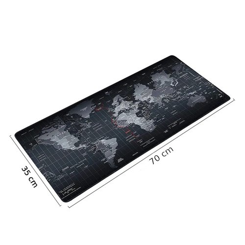 Mouse Pad Gamer Extra Grande 700x350x3mm Mapa Mundi MP7035C - Exbom