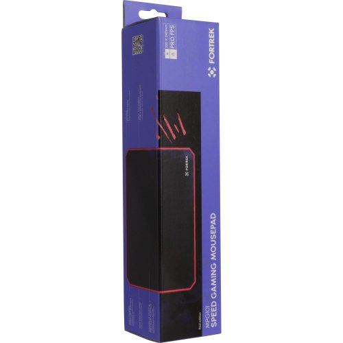 Mouse Pad Gamer Fortrek Speed MPG101: Preto/vermelho, 320x240x3mm