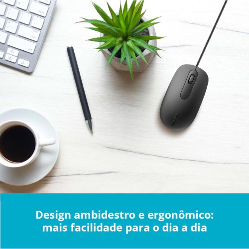 MOUSE USB OPTICO 1600DPI N200 PRETO