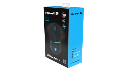 Mouse Gamer Fortrek G Crusader, RGB, 6 Botões, 7200DPI - 70526
