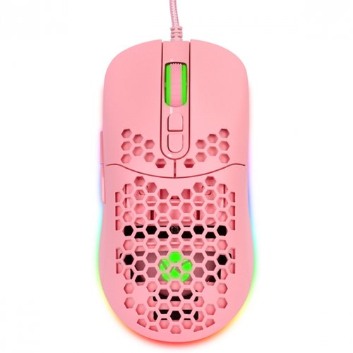 Mouse USB Gamer Óptico  VX Gaming Void LED RGB 7600 DPI Rosa MGV120R - Vinik
