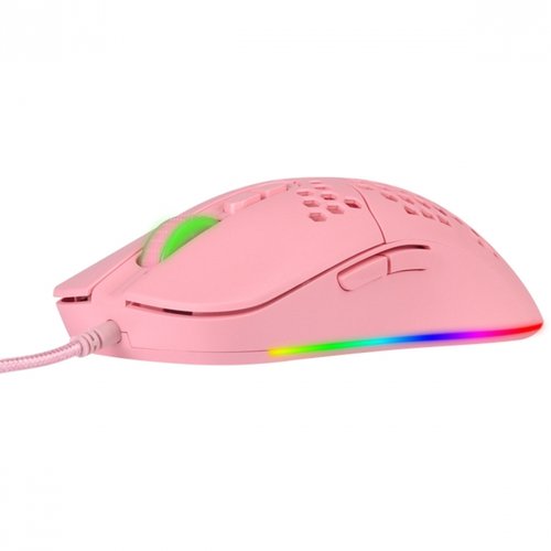 Mouse USB Gamer Óptico  VX Gaming Void LED RGB 7600 DPI Rosa MGV120R - Vinik