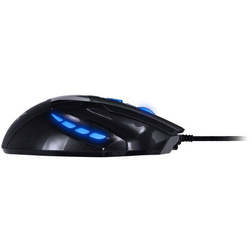 Mouse USB Gamer VX Gaming Black Widow LED 6 Botões 2400DPI Preto e Azul GM104 - Vinik