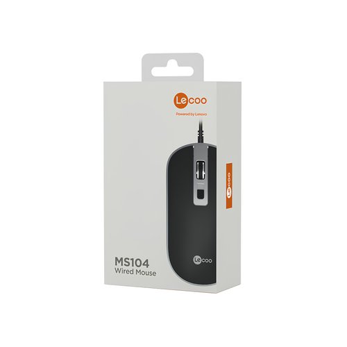 MOUSE USB OPTICO 2000DPI 1,4M MS104 PRETO