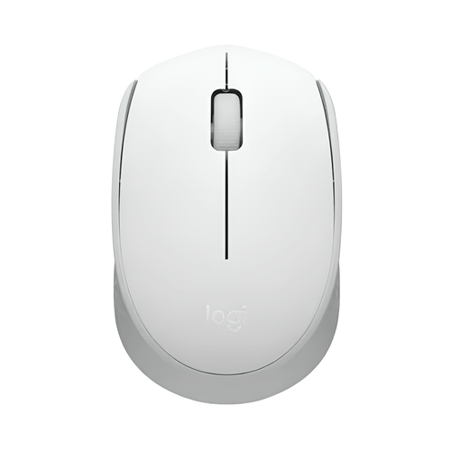 Mouse Sem Fio Logitech M170, 2.4GHz, 1000 DPI, com Pilha - Branco