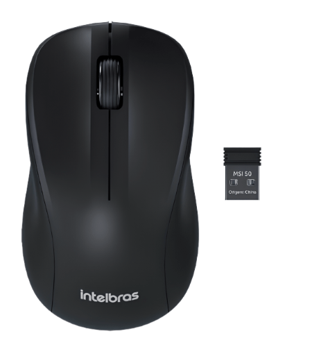 Mouse Sem Fio MSI 50 4290009, 1200 DPI, Conexão Estável e Design Compacto – Preto