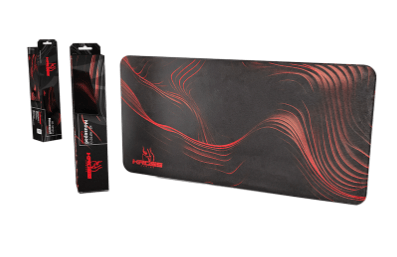 MOUSEPAD GAMER 600X300MMX3MM KE-MP1013 PRETO/VERM