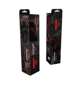 MOUSEPAD GAMER 600X300MMX3MM KE-MP1013 PRETO/VERM