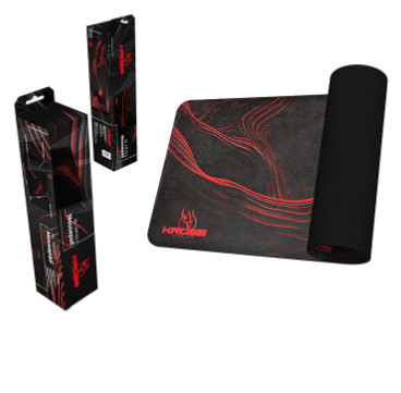 MOUSEPAD GAMER 600X300MMX3MM KE-MP1013 PRETO/VERM