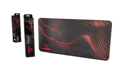 MOUSEPAD GAMER 600X300MMX3MM KE-MP1013 PRETO/VERM
