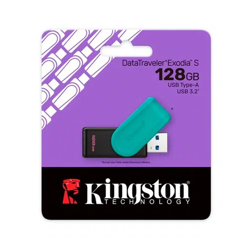 Pen Drive 128GB Kingston DataTraveler Exodia S USB 3.2 DTXS/128GB