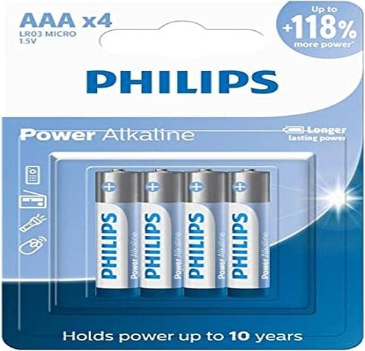 Pilha Alcalina Palito AAA LR03P4B/59 C/4 - PHILIPS