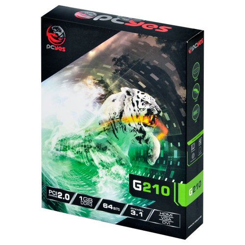 Placa de Vídeo 1GB G210 DDR3 64BITS HDMI/VGA/DVI - Pcyes