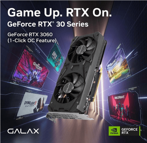 PLACA DE VIDEO RTX 3060 12GB 1-CLICK OC GDDR6 36NOL7MD1VOC
