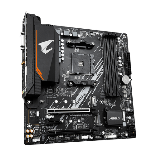 Placa Mãe Gigabyte B550M Aorus Elite, AMD AM4, Micro ATX, DDR4