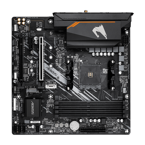 Placa Mãe Gigabyte B550M Aorus Elite, AMD AM4, Micro ATX, DDR4