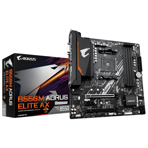 Placa Mãe Gigabyte B550M Aorus Elite, AMD AM4, Micro ATX, DDR4