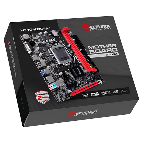 Placa-Mãe Keepdata H110-KDGNV, LGA 1151, DDR4, VGA, USB 3.0, Expansível e Potente