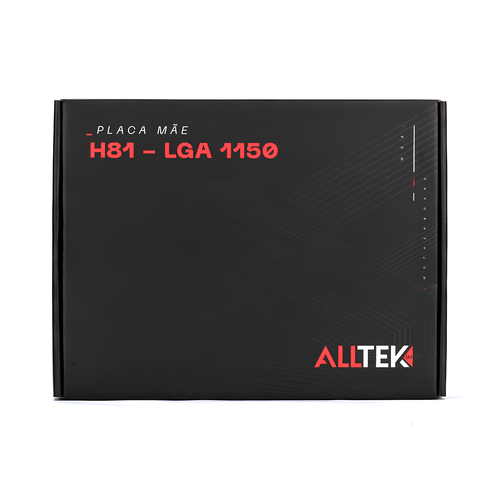 Placa-Mãe Alltek H81, Socket LGA1150, Suporte DDR3, HDMI/VGA, Formato Micro-ATX – Compatível com 4ª Geração Intel Core