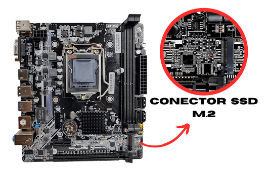 PLACA MAE LGA1155 H61M (2XDDR3/HDMI/VGA/M.2/USB 3.0/MINI-ATX)