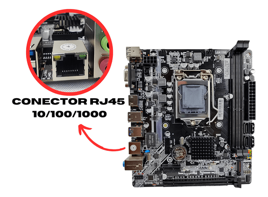 PLACA MAE LGA1155 H61M (2XDDR3/HDMI/VGA/M.2/USB 3.0/MINI-ATX)